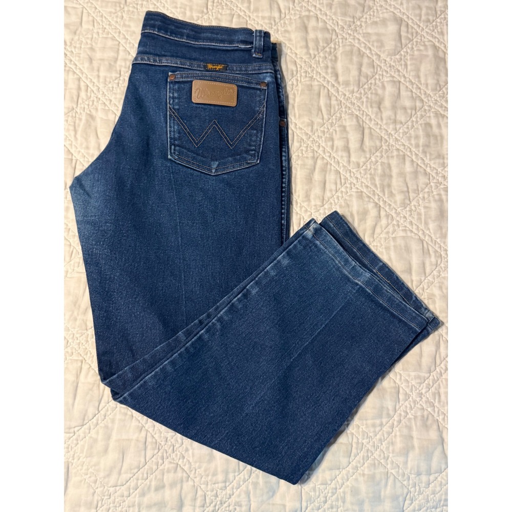 Wrangler Cowboy Cut Jeans Boys 16 Husky Blue Denim Straight Leg Pants
